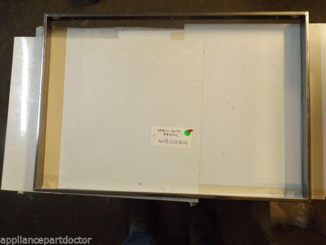 GE Stove WB56K5066 Ov Dr Frame CHROME used GE Stove WB56K5066 Ov Dr Frame CHROME used